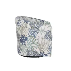 Sale Kirklands Home Ocean Bonnie Swivel Accent Chair Blue