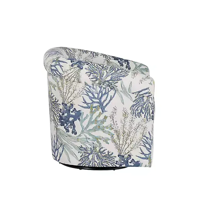 Sale Kirklands Home Ocean Bonnie Swivel Accent Chair Blue