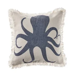 Sale Kirklands Home Blue Octopus Accent Pillow with Fringe