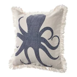 Sale Kirklands Home Blue Octopus Accent Pillow with Fringe