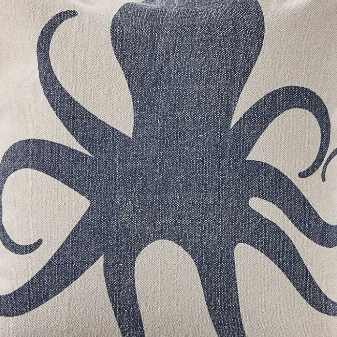 Sale Kirklands Home Blue Octopus Accent Pillow with Fringe