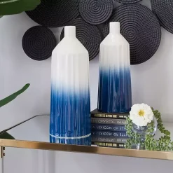 New Kirklands Home Blue Ombre 2-pc. Coastal Jars