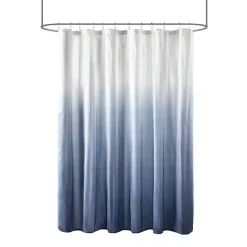 Clearance Kirklands Home Blue Ombre Seersucker Shower Curtain