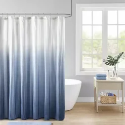 Clearance Kirklands Home Blue Ombre Seersucker Shower Curtain