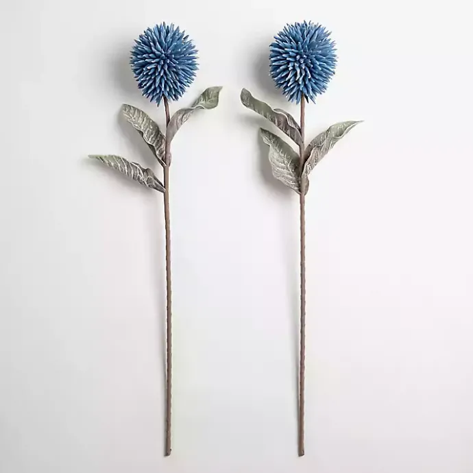 Best Kirklands Home Ombre Thistle Flower Stem Blue