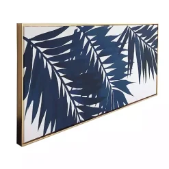 Online Kirklands Home Blue Palms Framed Canvas Art Print
