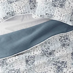 Discount Kirklands Home Blue Patchwork Reversible 3-pc. King Quilt Set