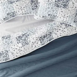 Discount Kirklands Home Blue Patchwork Reversible 3-pc. King Quilt Set