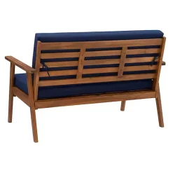 Best Kirklands Home 4-pc. Acacia Wood Outdoor Living Set Blue