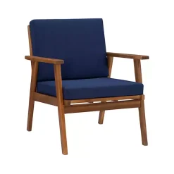 Best Kirklands Home 4-pc. Acacia Wood Outdoor Living Set Blue