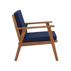 Best Kirklands Home 4-pc. Acacia Wood Outdoor Living Set Blue