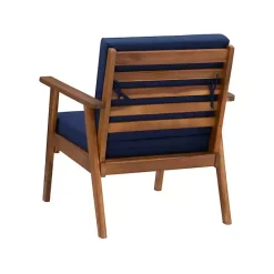 Best Kirklands Home 4-pc. Acacia Wood Outdoor Living Set Blue