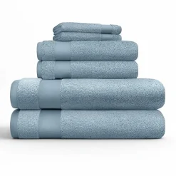 Best Kirklands Home 6-pc. Essential Cotton Bath Towels Blue