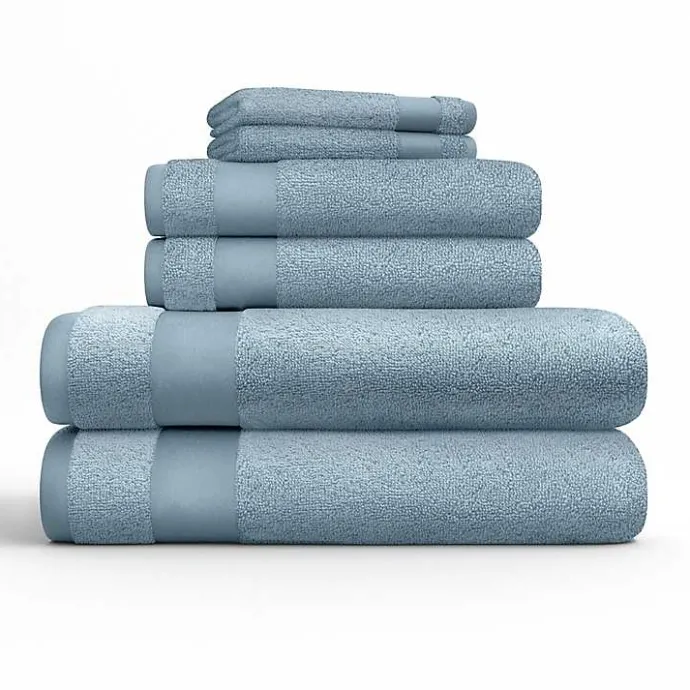 Best Kirklands Home 6-pc. Essential Cotton Bath Towels Blue