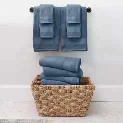Best Kirklands Home 6-pc. Essential Cotton Bath Towels Blue