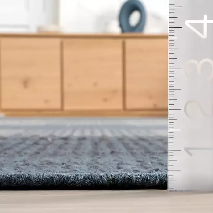 Sale Kirklands Home Plaid Emily Henderson x RugsUSA Area Rug, 6x9 Blue