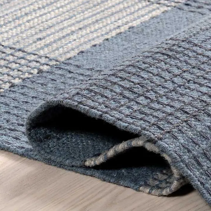 Sale Kirklands Home Plaid Emily Henderson x RugsUSA Area Rug, 6x9 Blue