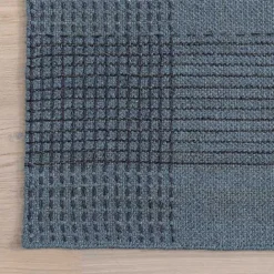 Sale Kirklands Home Plaid Emily Henderson x RugsUSA Area Rug, 6x9 Blue