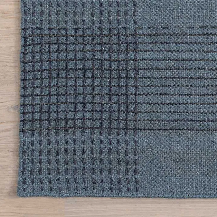 Sale Kirklands Home Plaid Emily Henderson x RugsUSA Area Rug, 6x9 Blue