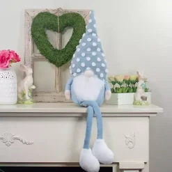 Online Kirklands Home Blue Polka Dotted Gnome Shelf Sitter