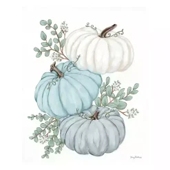 Outlet Kirklands Home Blue Pumpkin Trio Canvas Art Print