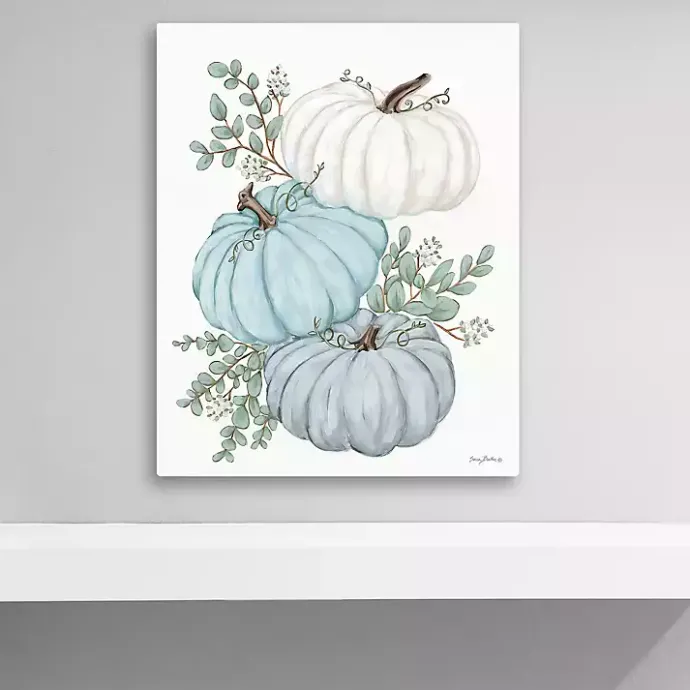 Outlet Kirklands Home Blue Pumpkin Trio Canvas Art Print