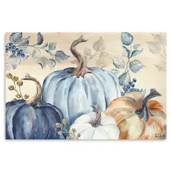 Clearance Kirklands Home Blue Pumpkins Canvas Art Print, 36x24 in.