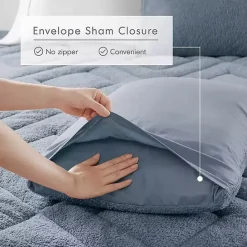 Sale Kirklands Home Quilted Teddy 2-pc. Twin Comforter Set Blue