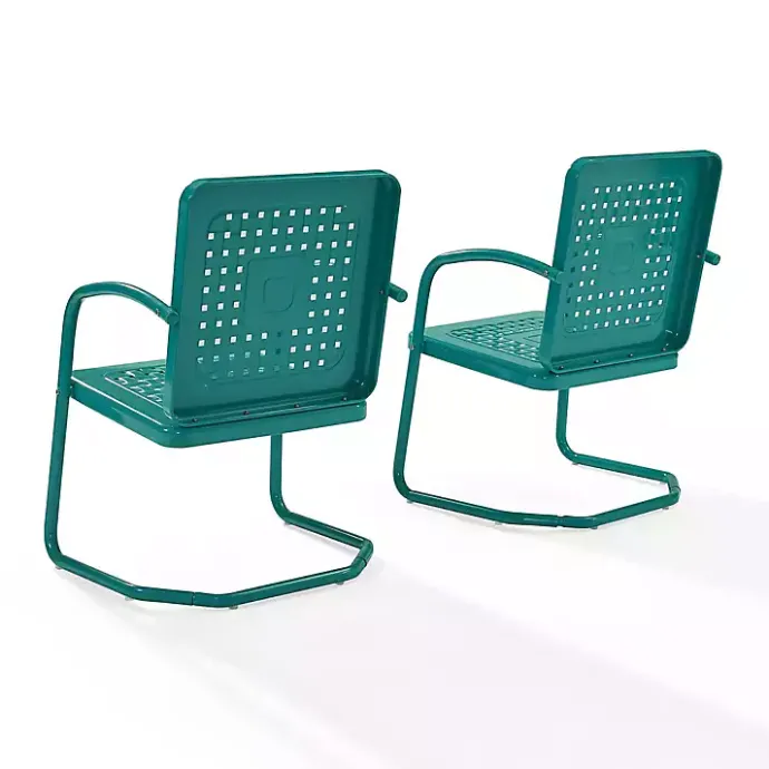 Online Kirklands Home Retro Basket Weave Chairs, Set of 2 Blue