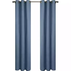 Sale Kirklands Home Room Darkening Curtain Panel Set, 84 in. Blue