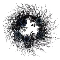 Discount Kirklands Home Blue Roses and Deadwood Wreath