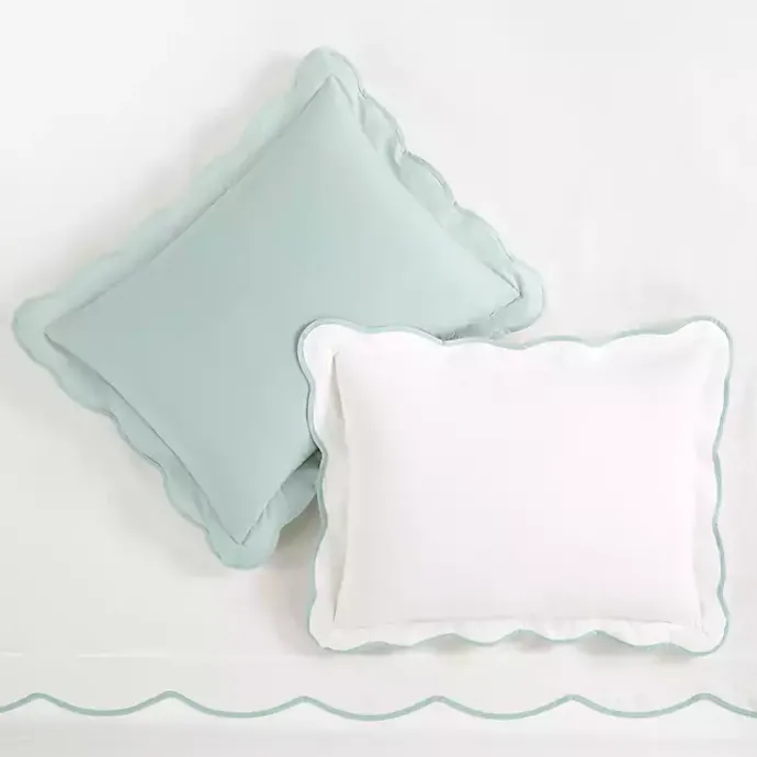 Kirklands Home Blue Scallop Edge 3-pc. Full/Queen Duvet Cover Set