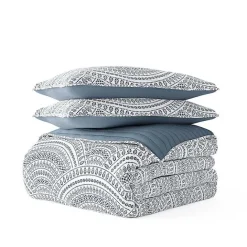 Online Kirklands Home Blue Scalloped Reversible 2-pc. Twin Quilt Set