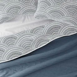 Online Kirklands Home Blue Scalloped Reversible 2-pc. Twin Quilt Set