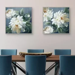 Outlet Kirklands Home Secret Garden Framed Canvas Art Print Blue