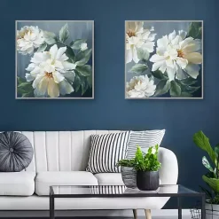 Outlet Kirklands Home Secret Garden Framed Canvas Art Print Blue