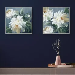 Outlet Kirklands Home Secret Garden Framed Canvas Art Print Blue