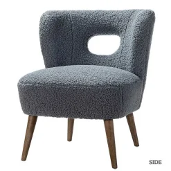 Clearance Kirklands Home Sherpa Barrel Accent Chair Blue
