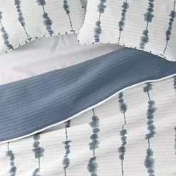 Kirklands Home Blue Shibori Reversible 3-pc. King Quilt Set