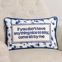 Best Kirklands Home Blue Sit By Me Lumbar Pillow