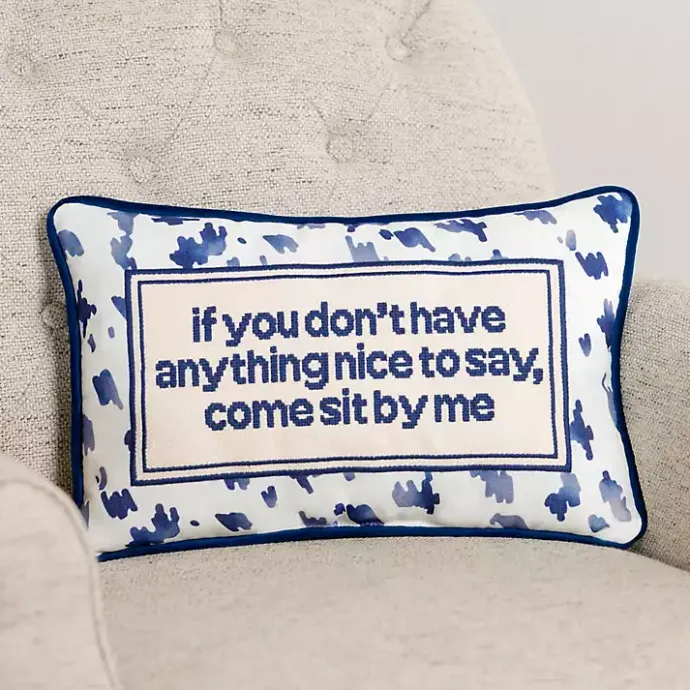 Best Kirklands Home Blue Sit By Me Lumbar Pillow