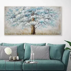 Clearance Kirklands Home Blue Solitude Framed Canvas Art Print