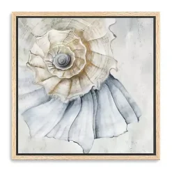 Online Kirklands Home Blue Spiral Shell Framed Canvas Art Print