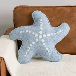 Discount Kirklands Home Blue Starfish Boucle Pillow