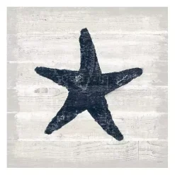 Sale Kirklands Home Blue Starfish Driftwood Canvas Art Print White