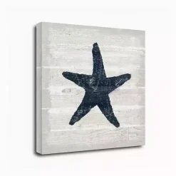 Sale Kirklands Home Blue Starfish Driftwood Canvas Art Print White