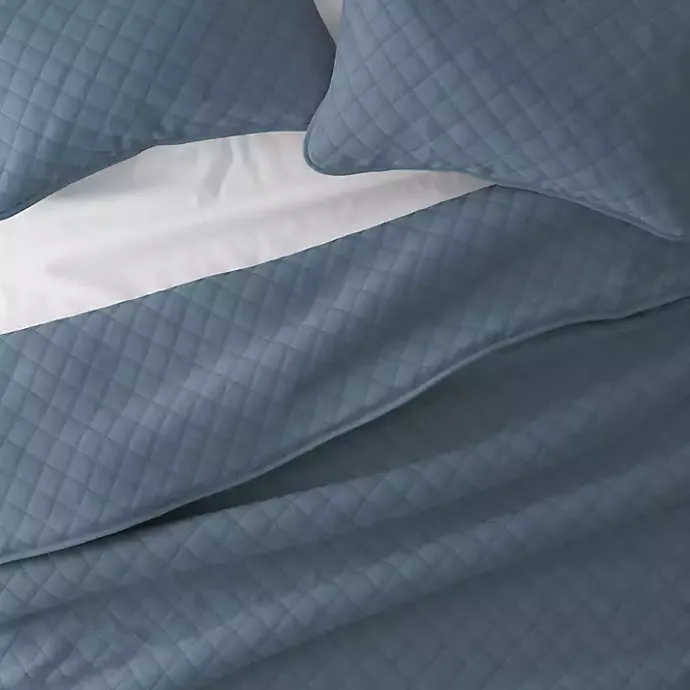 Clearance Kirklands Home Stitched Diamond 2-pc. Twin Quilt Set Blue