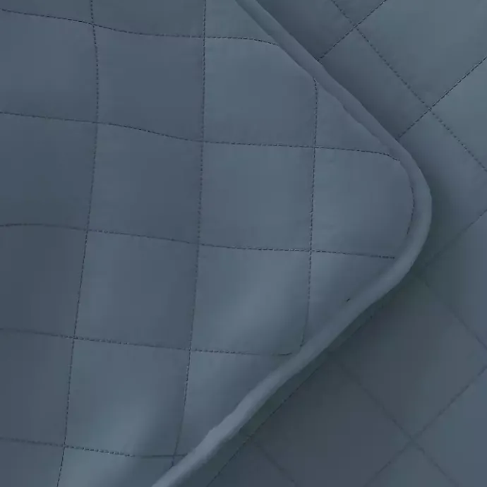 Clearance Kirklands Home Stitched Diamond 2-pc. Twin Quilt Set Blue