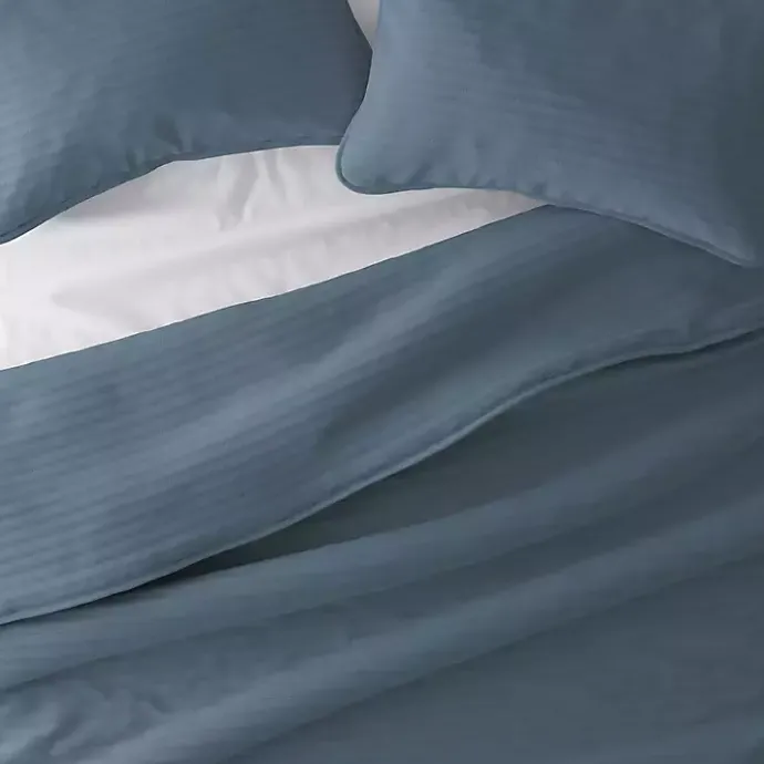 Sale Kirklands Home Stitched Stripes 2-pc. Twin Quilt Set Blue