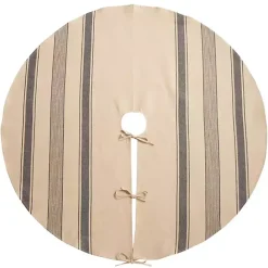 Outlet Kirklands Home Blue Striped Banded Christmas Tree Skirt